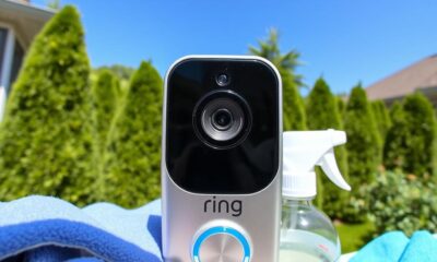 cleaning ring doorbell camera