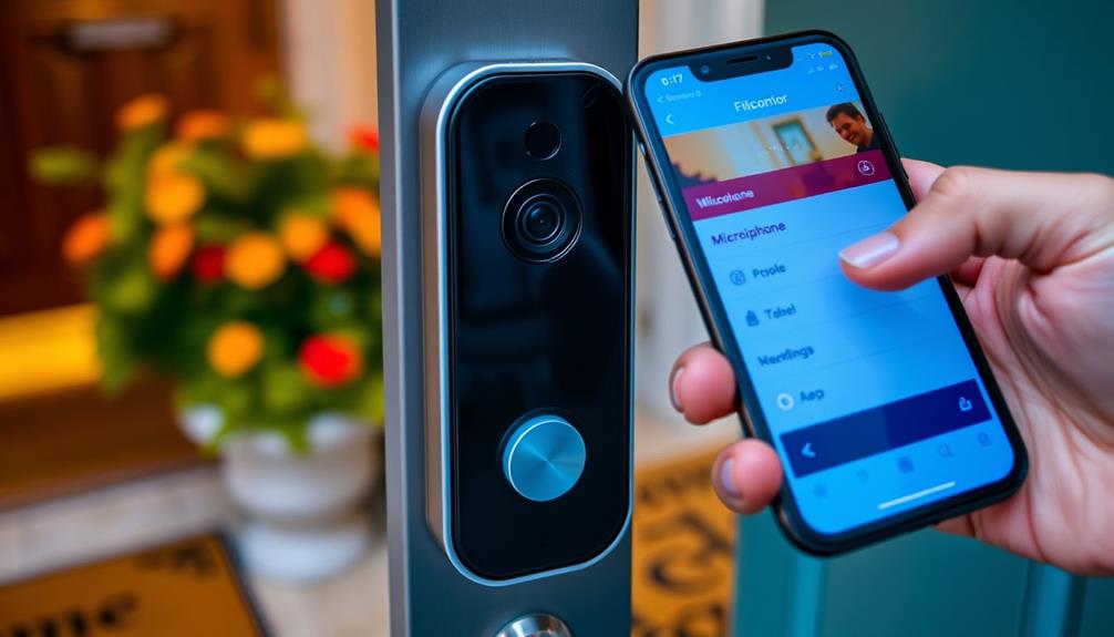 enable ring doorbell microphone