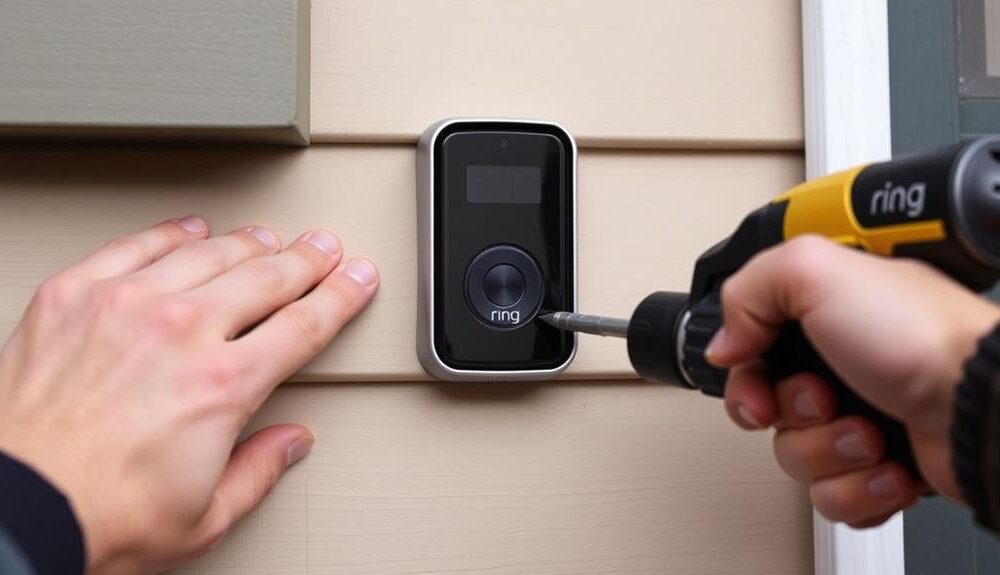 install ring doorbell siding