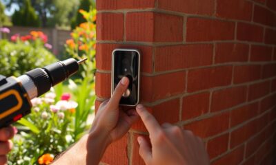 install ring doorbell wall