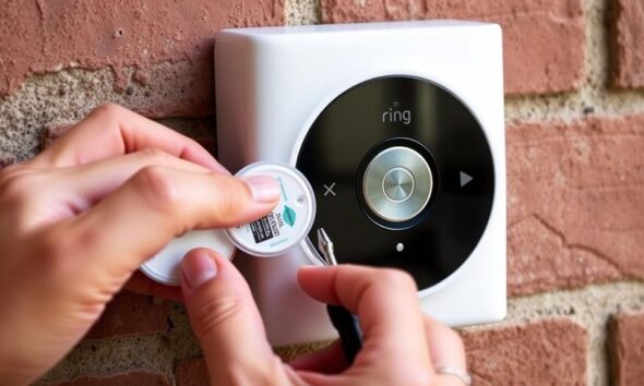 remove ring doorbell battery