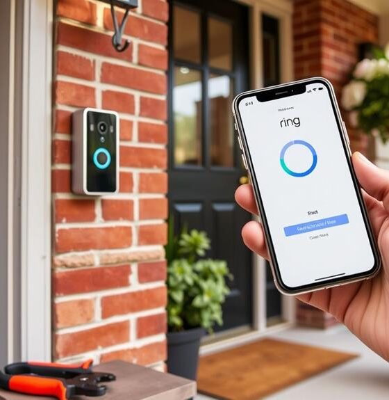 set up used ring doorbell