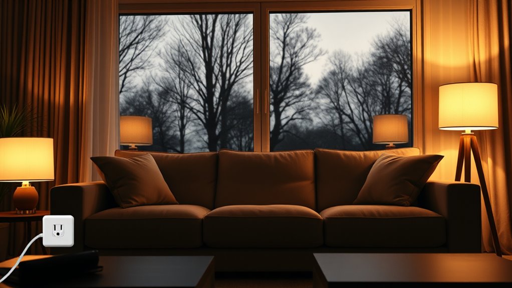 automated lighting deters intruders