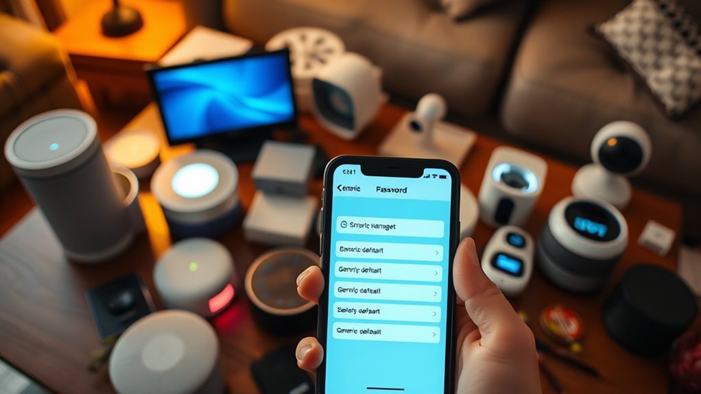 avoid reusing default passwords