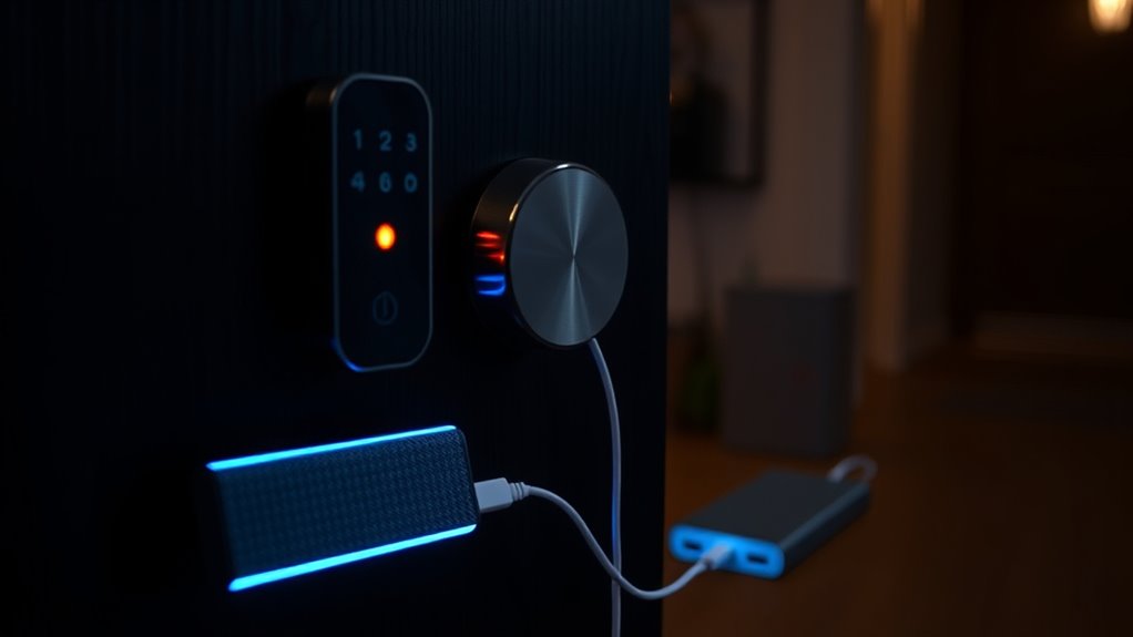 backup power ensures lock security