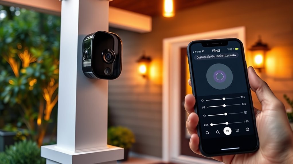 customize motion detection alerts