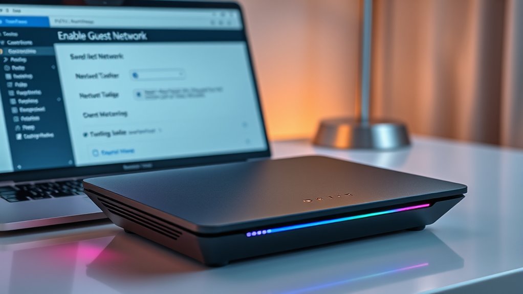 enable and configure guest network