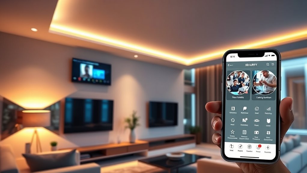 integrated security and lighting