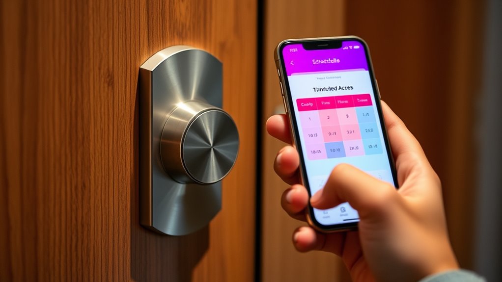 scheduled timed lock access