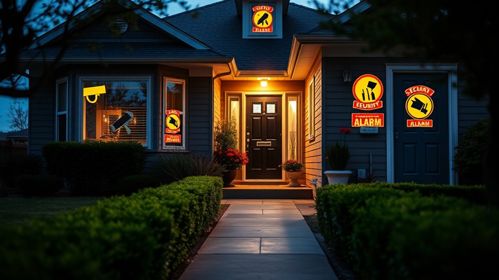 visible security deterrents effectively