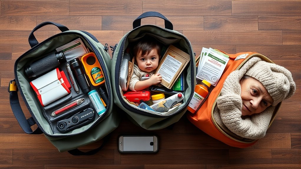 assess family emergency needs