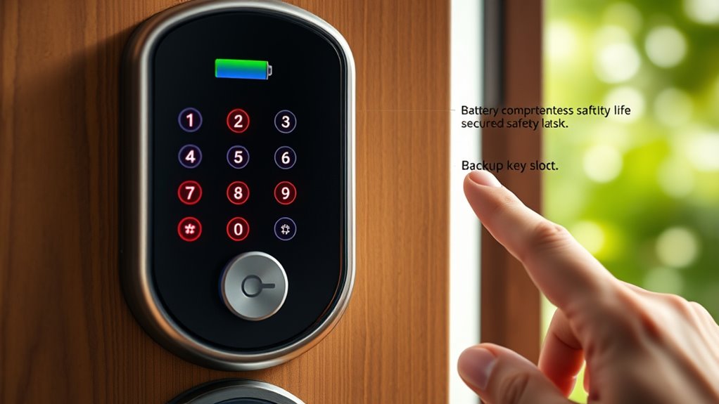 battery backup prevents lockouts
