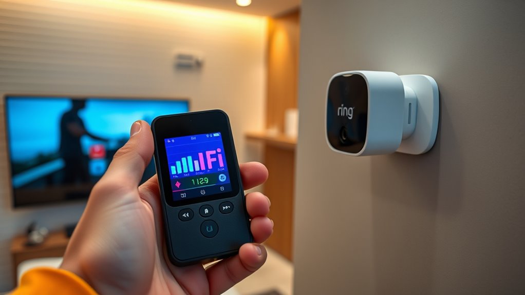 check ring device signal strength