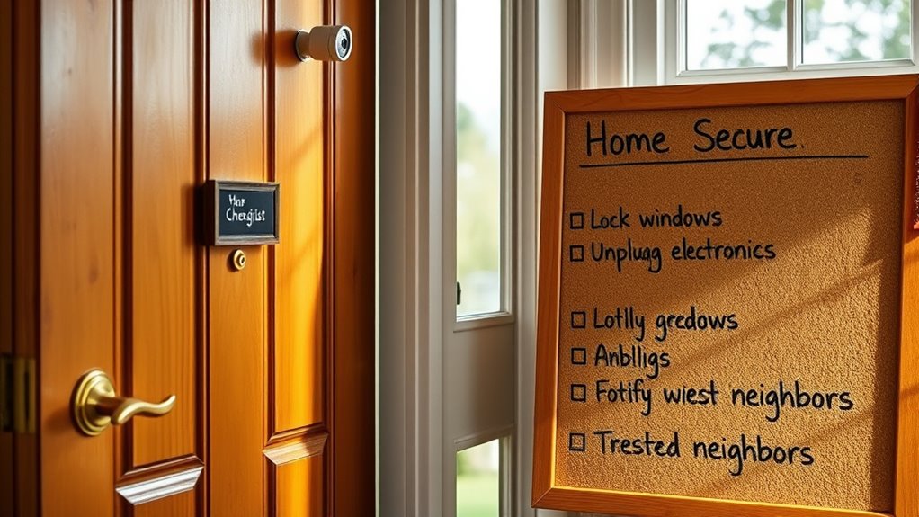 notify neighbors before leaving