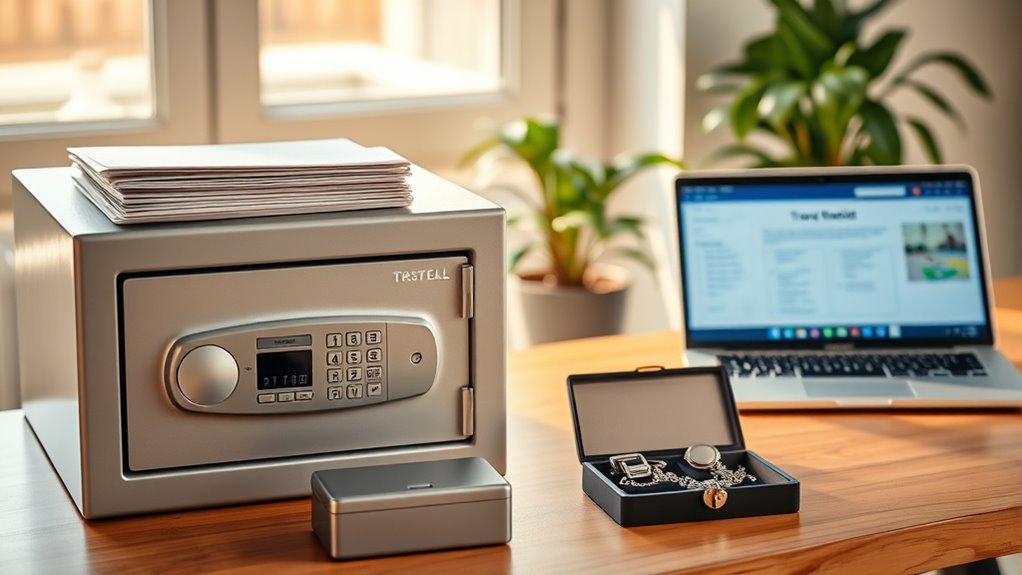 secure valuables and documents