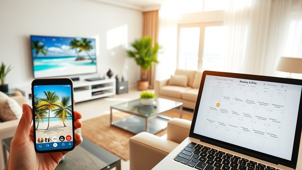 share vacation plans cautiously