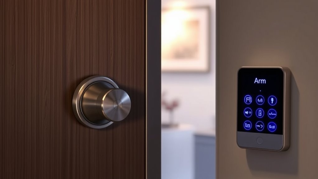 smart lock alarm integration