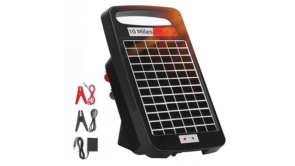 10 mile solar fence charger