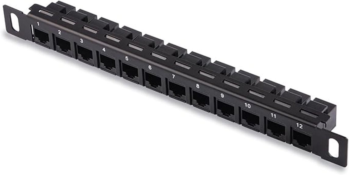 12 port cat6 patch panel