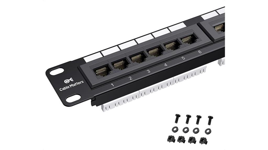 24 port cat6 patch panel