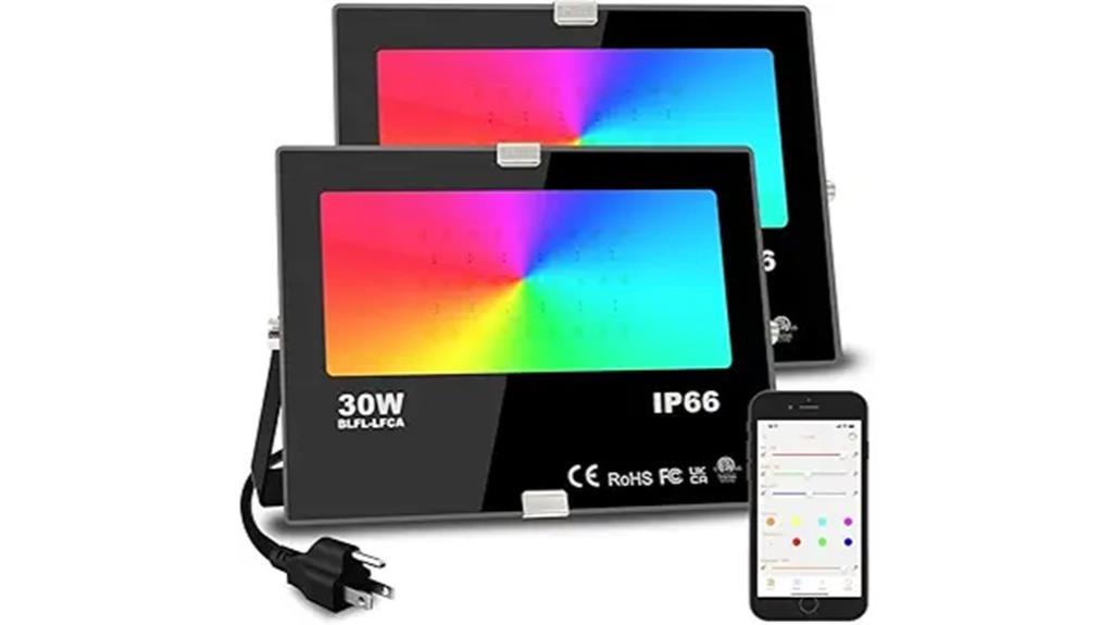 30w color changing floodlights