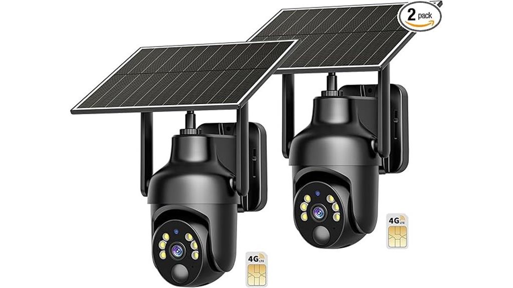 4g lte solar security camera