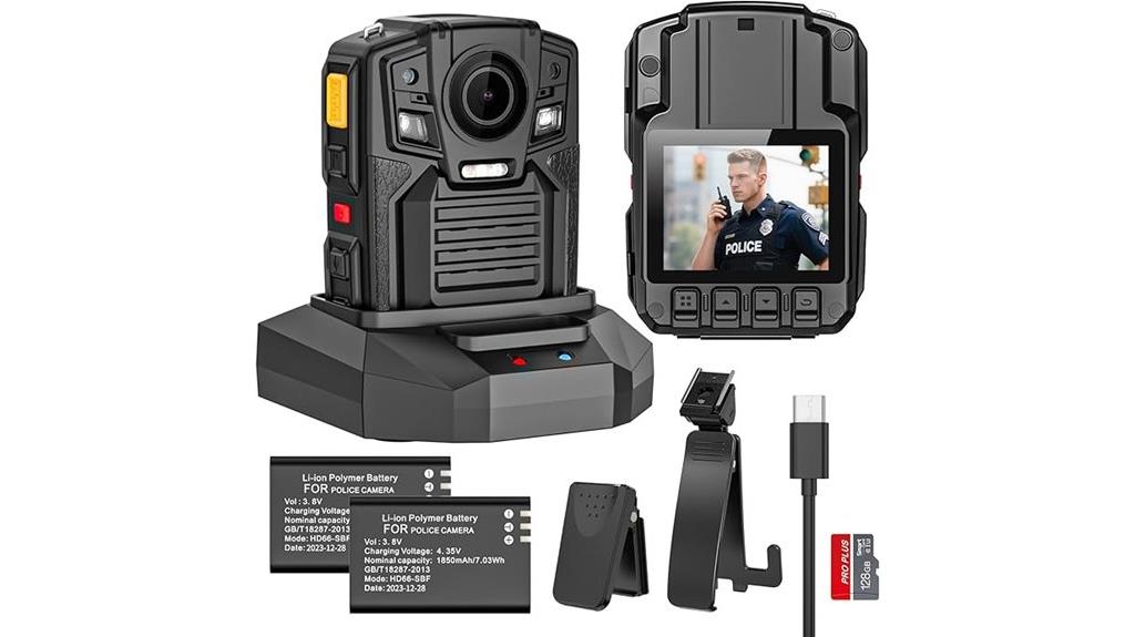 4k body camera with night vision