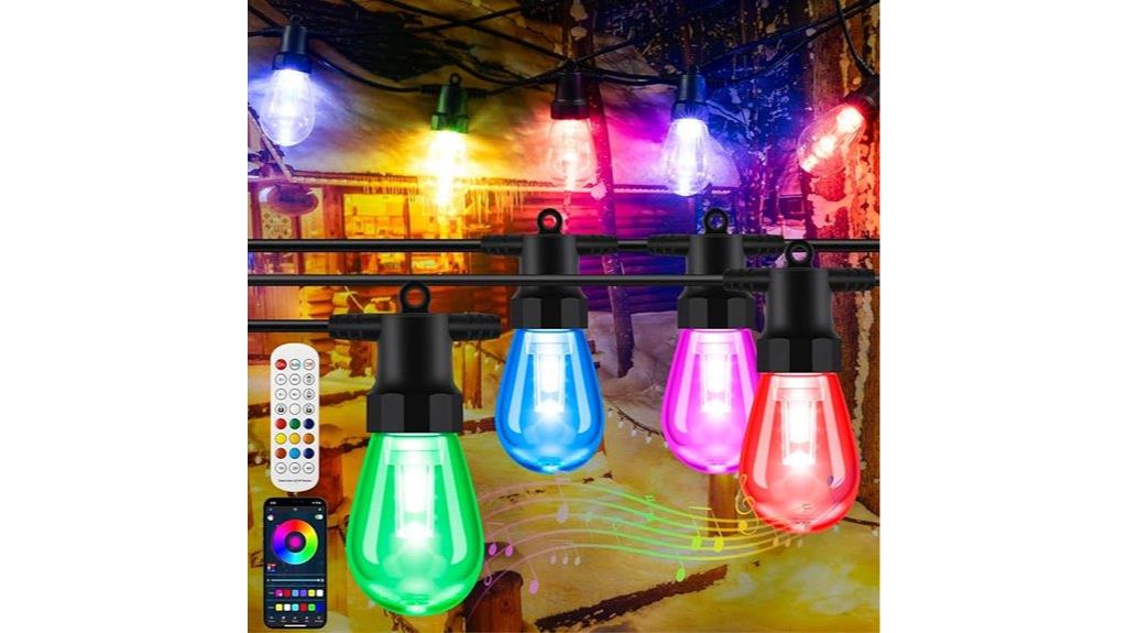 50ft rgbw string lights