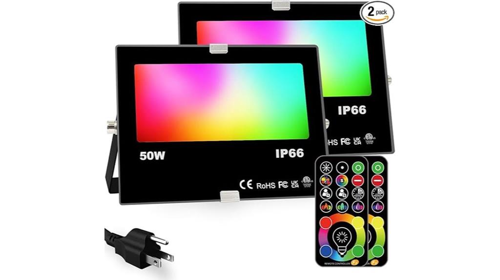 50w rgb outdoor floodlights