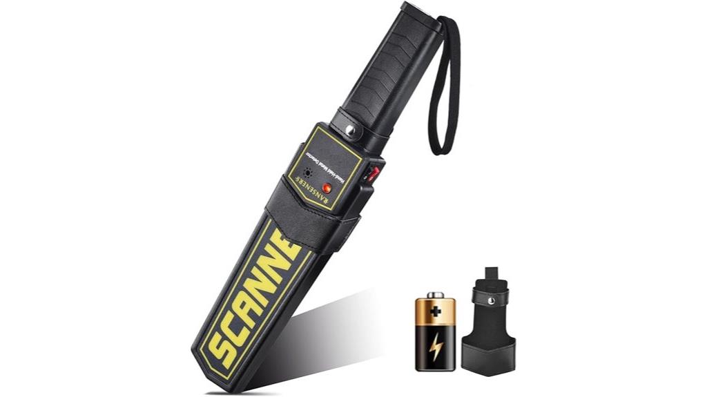adjustable alert metal detector