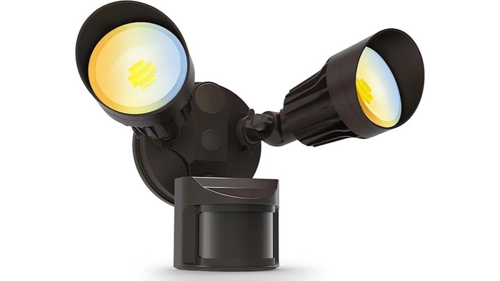adjustable motion sensor floodlight