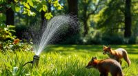 animal deterring motion sprinklers