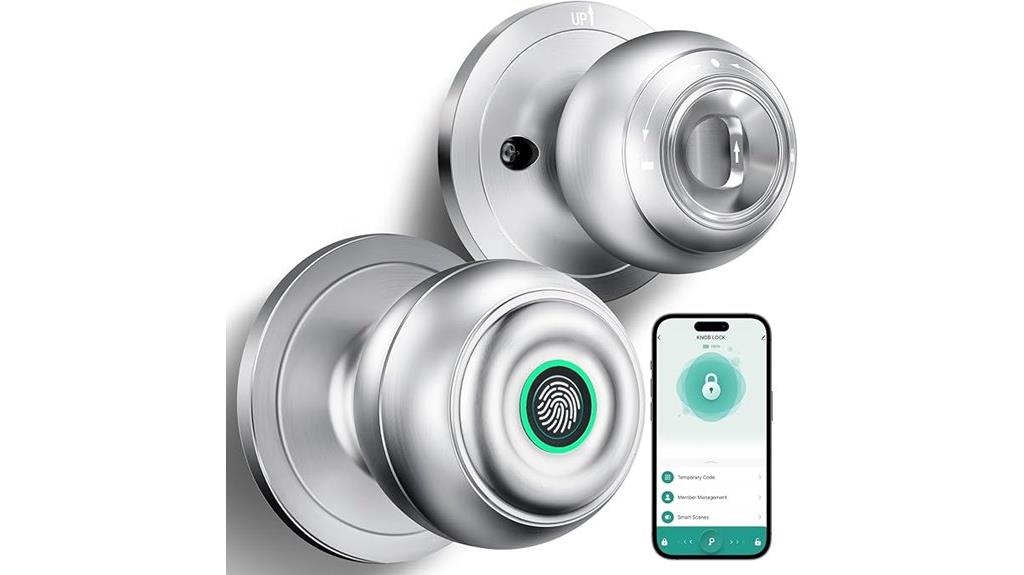 biometric app controlled door lock