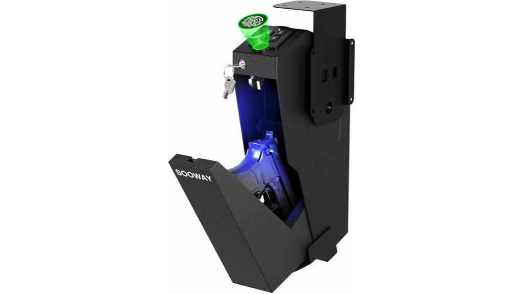 biometric bedroom handgun safe
