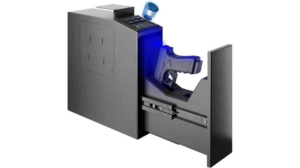 biometric handgun safe mount