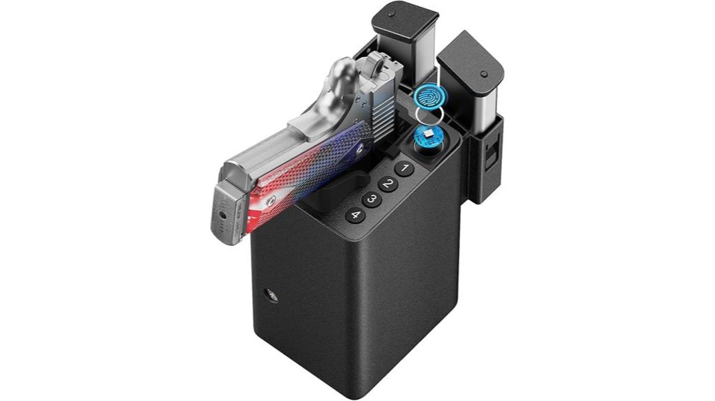 biometric pistol gun safe
