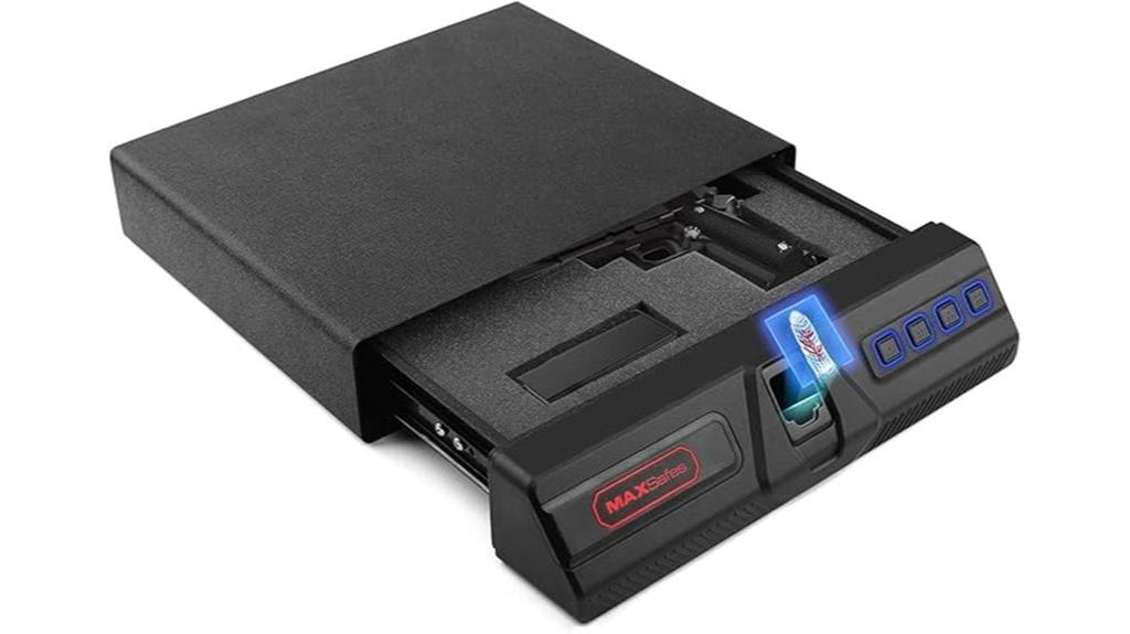 biometric under desk gun safe