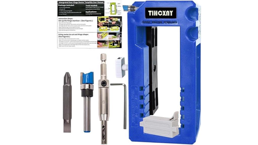 blue hinge mounting template