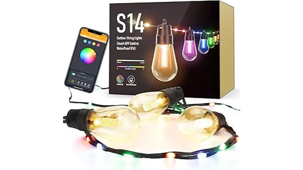 bluetooth rgb patio lights