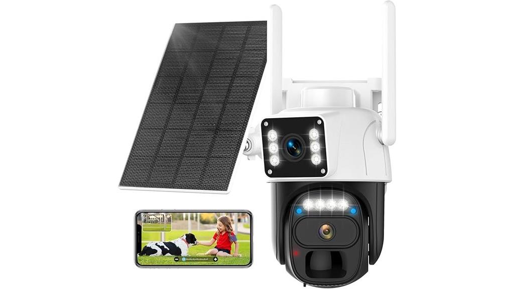 dual lens solar camera
