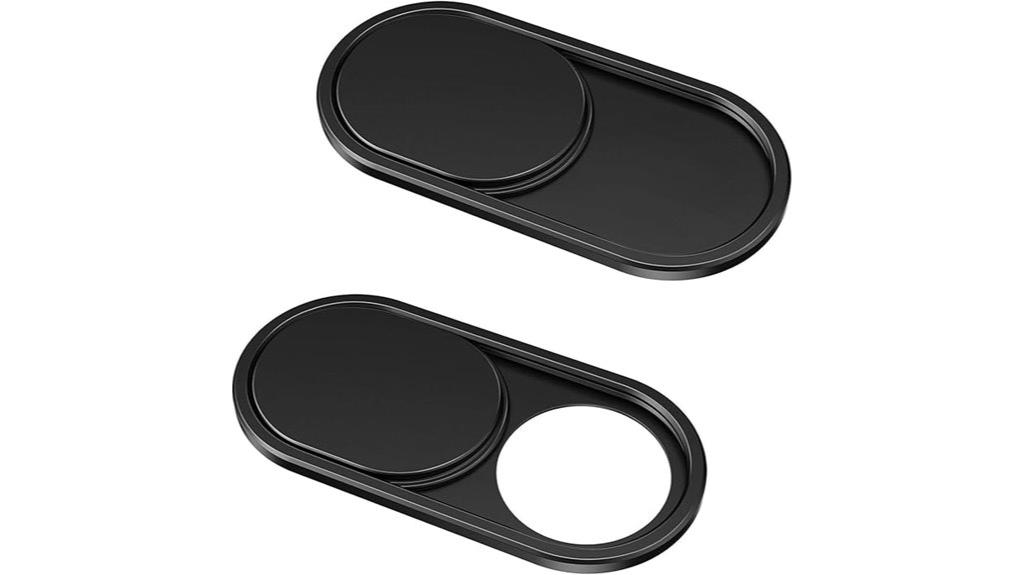 dual metal webcam covers