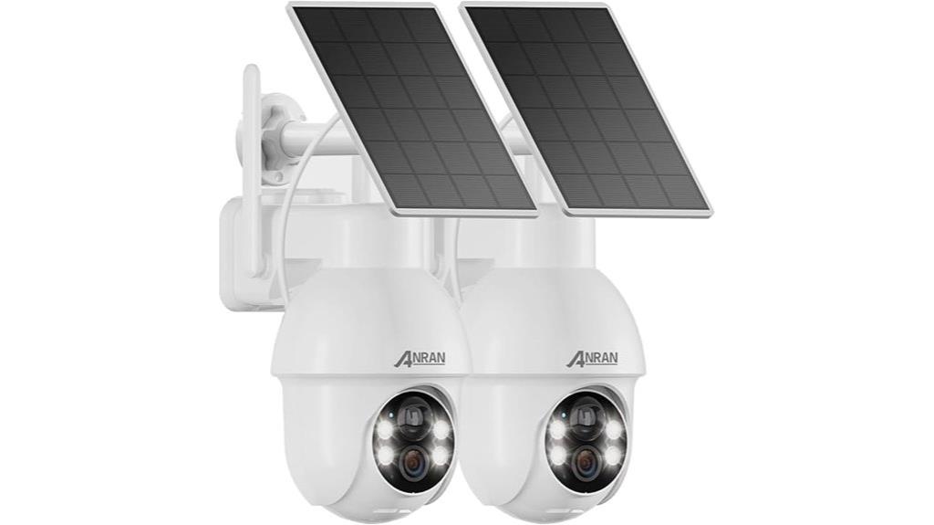 dual pack solar security cameras