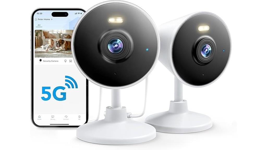 dual security camera set