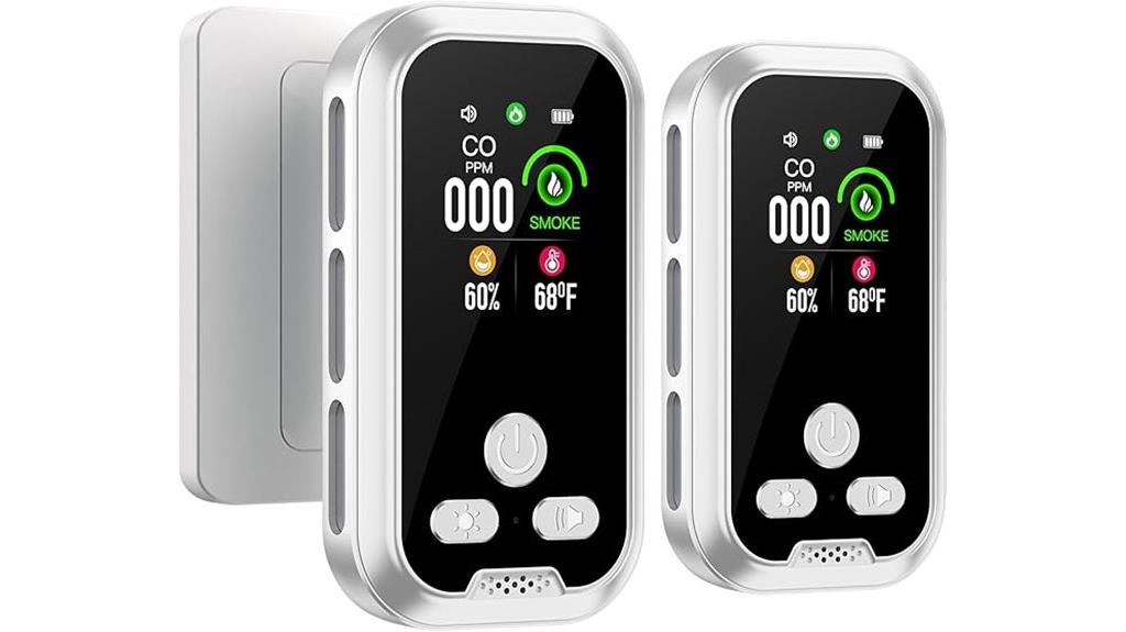 dual smoke carbon detectors