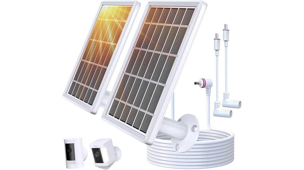 dual solar camera chargers