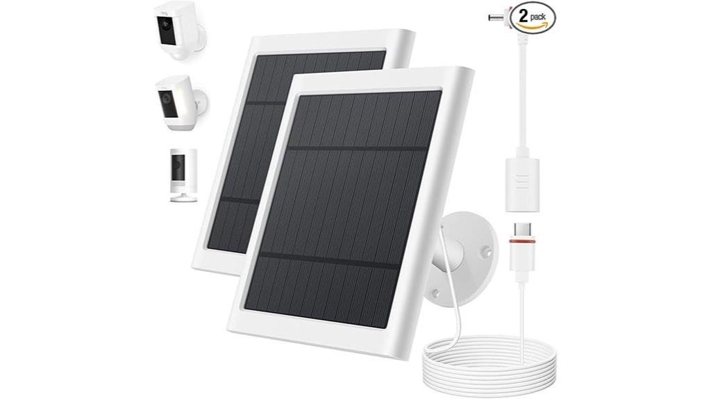 dual solar panel set