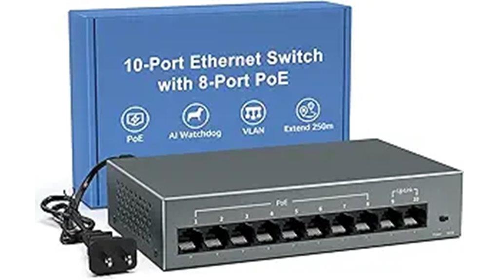 eight port poe switch