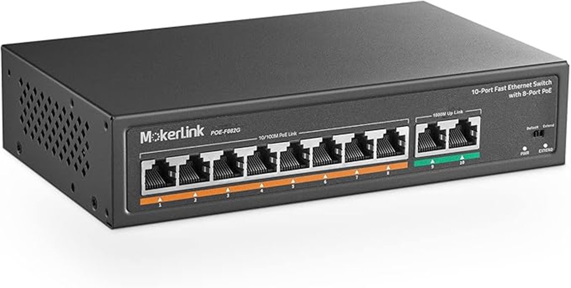 eight port poe switch
