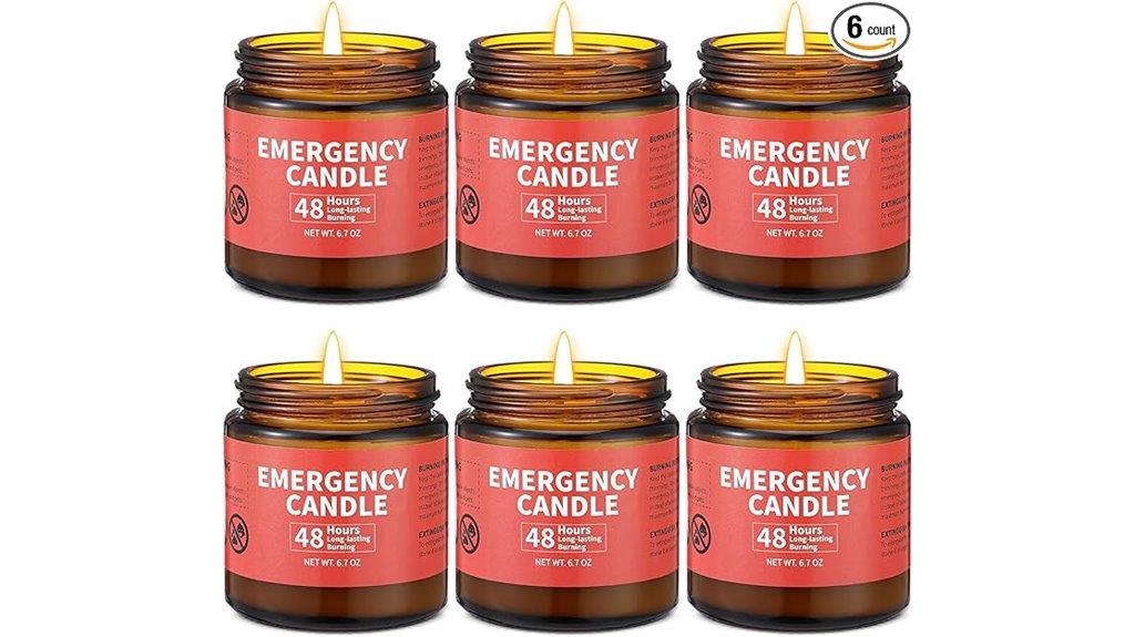emergency candles six pack