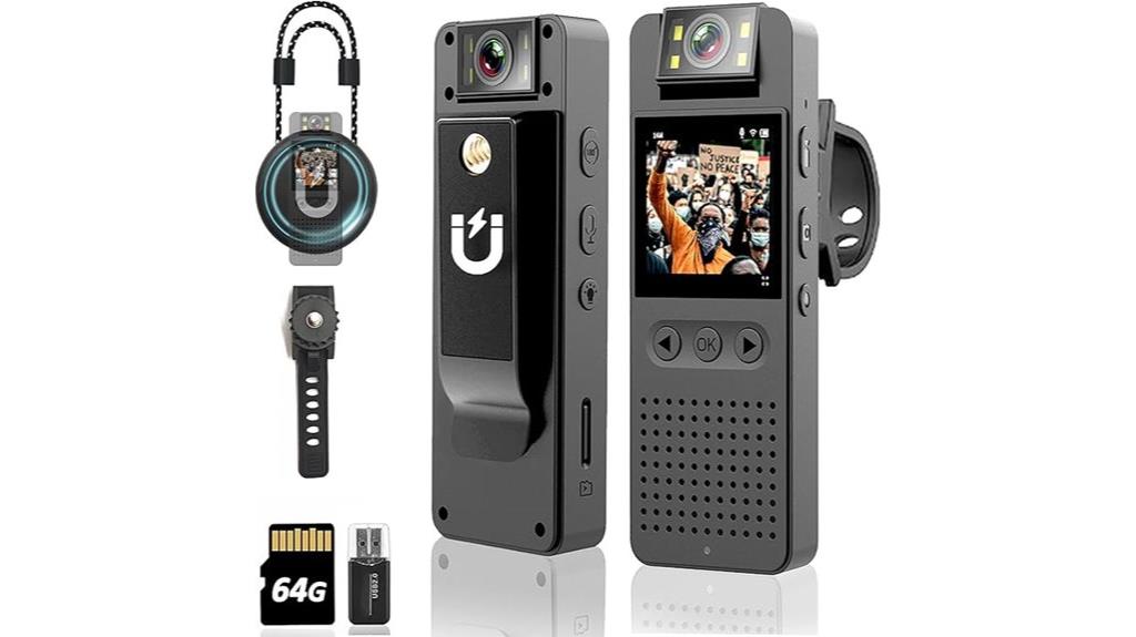 enhanced audio video body camera
